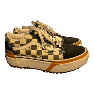 Vans Checkered Platform Shoes Sz 9